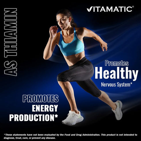 Vitamatic 3 Pack Vitamin B1 (Thiamine) 500mg, 120 Capsules