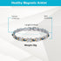 Magnetic Ankle Bracelets for Women - Stainless Steel Anklet with Blue Stones, Fashion Jewelry Present