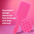 Wet Brush Paddle Detangler Hair Brush, Purple, Ultra-Soft IntelliFlex Bristles, AquaVent Design, Great for Treatment &