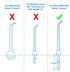 Flosser Replacement Tips for Waterpik Water Flosser, Classic Jet Tips, Compatible with Oral Irrigator & Dental Flosser