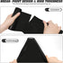 4 Gallon Drawstring Trash Bags, 60 Counts (3 Rolls) for Office, Bathroom, Kitchen, Bedroom, Black Garbage Bags