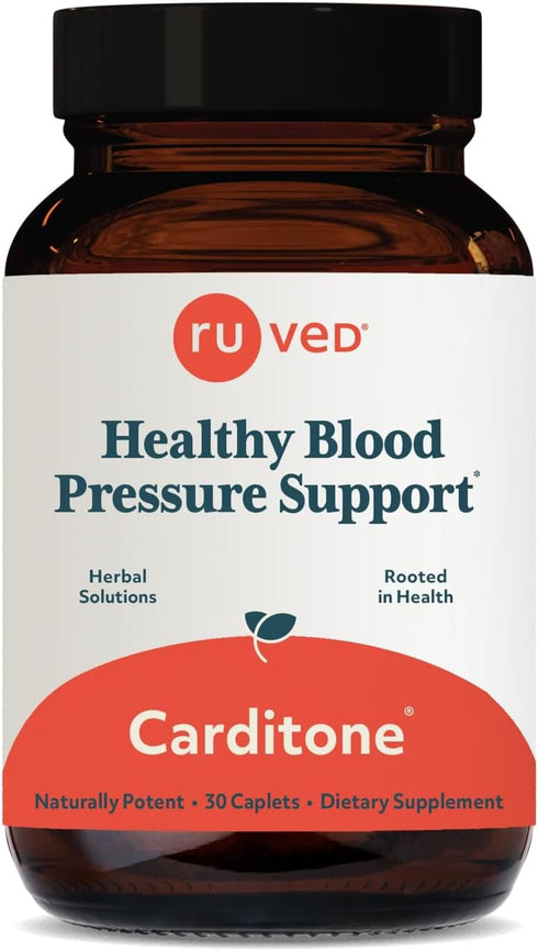 ruved Carditone - Natural Heart Health Supplement for Women & Men, 30 Vegetarian Caplets