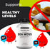 Research Labs 2 Fer 1 Ad Organic Irish Sea Moss Capsules, 240 Total Pills, Raw Wildcrafted Seamoss with Bladderwrack &