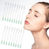 100 Pcs Cotton Makeup Remover Swabs - Disposable Vitamin E Liquid-Filled Swabs for Eye/Lip/Eyebrow Makeup Removal
