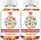 Adult Multivitamin Gummy - 120 Count (Pack of 2) with Vitamin C, Vitamin D, Vitamin E, Niacin, Vitamin B6, Folate,
