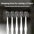 Replacement Toothbrush Heads for Gleem Electric Toothbrush, W Shape Design, 10 Pack (White)