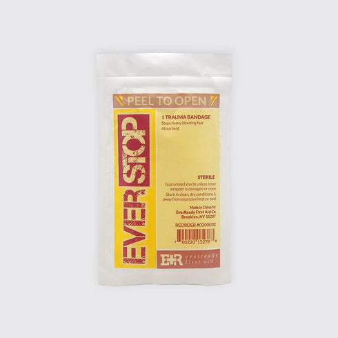 Ever Ready First Aid EverStop Blood Stopper Compress, Multi-Purpose Wound Dressing, FSA/HSA Eligible, 6 Pack