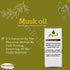 1 Pack Pure & Natural Musk Oil Cold Pressed El Hawag Elhawag Natural Concentrated Crude Perfect Fresh for Skin No Additives Non Gmo Kosher Halal (1 oz / 30 ml) ??? ????? ??????