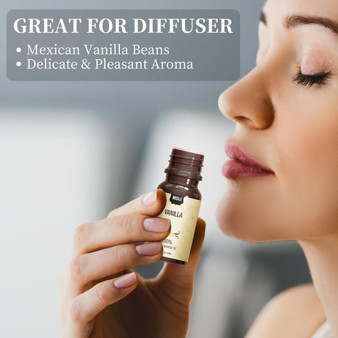 Essential Oils Set, Top 6 Aromatherapy Oils for Diffuser, Home Scents for Laundry, Candle & Soap Making, 6 X 10ML