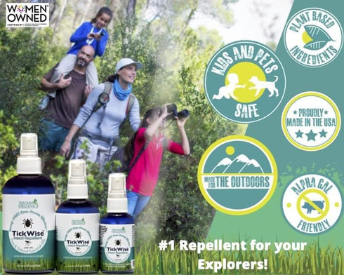 3 Moms Organics TickWise, 8oz Extra Strength, DEET-Free Tick and Insect Repellent, Safe for Kids and Pets