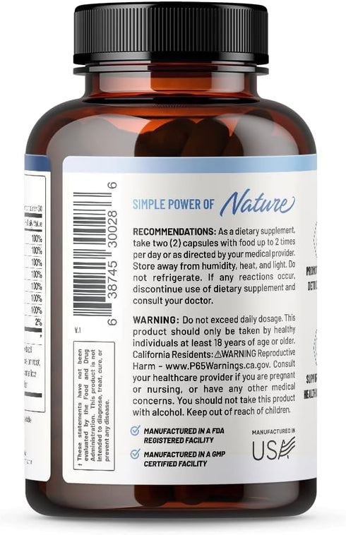 Snap Supplements Kidney Health Support, Natural Kidney Cleanse Detox & Repair Formula (60 Capsules)