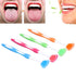 Tongue Scraper - Plastic Tongue Cleaning Brush, Portable Freshen Breath Tool for Oral Care