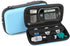 Small Hard Shell Diabetic Travel Case for Glucose Meter, Testing Strips, and Lancing Device (Blue)