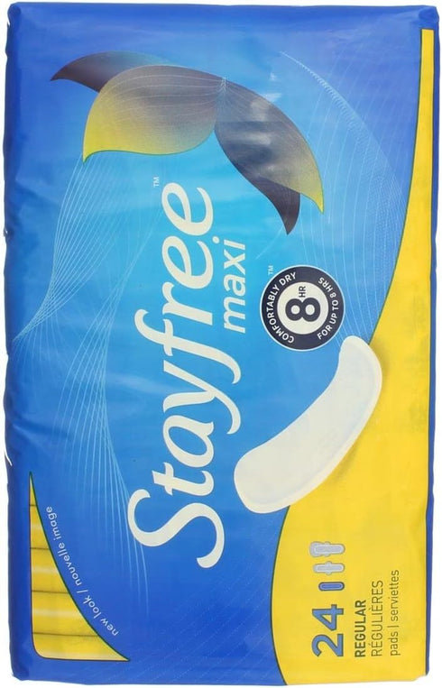 Stayfree Maxi Pads, 24ct Regular