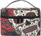 Travel Cosmetic Bag Pouch Case Organizer for Women - Color Sugar Skull