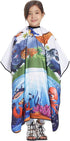 SOKKIA Kids Barber Cape, Hair Cutting Hairdressing Salon Styling Cloth Apron Cover for Children