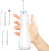 Water Flossers for Teeth, Cordless Cleaner, 400ml Large Capacity, Portable, 360° Rotation, 5 Cleaning DIY Modes, 6