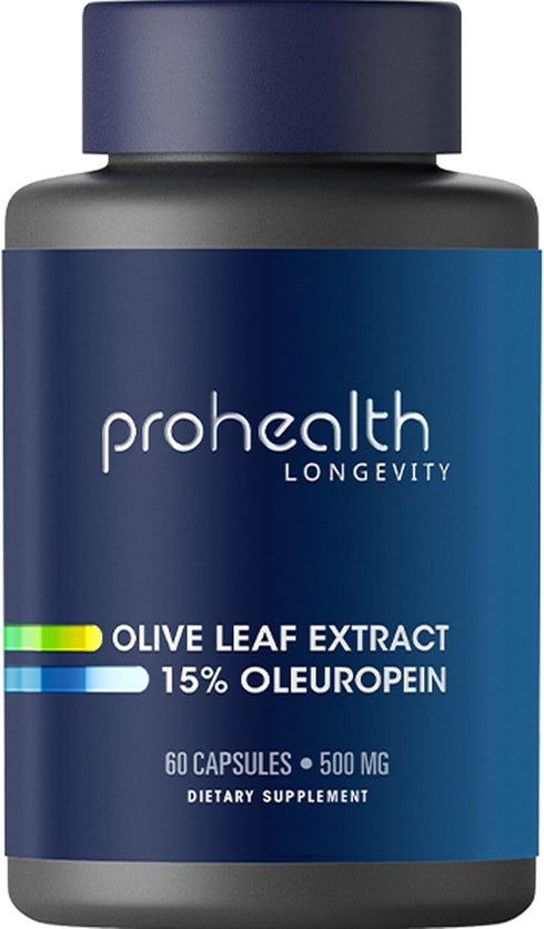 ProHealth Olive Leaf Extract, 500 mg, 60 Veggie Capsules