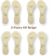 CB 4 Pairs of Suede Sponge Inserts, Invisible Slim Insoles Liners, Ball of Foot Pain Relief Cushion, 3/4 Length for