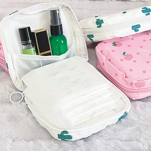PayPie 12 12 4 cm Sanitary Napkin Storage Bag, Portable Menstrual Pad Bag Tampons Collect Bags, Zipper Nursing Pad