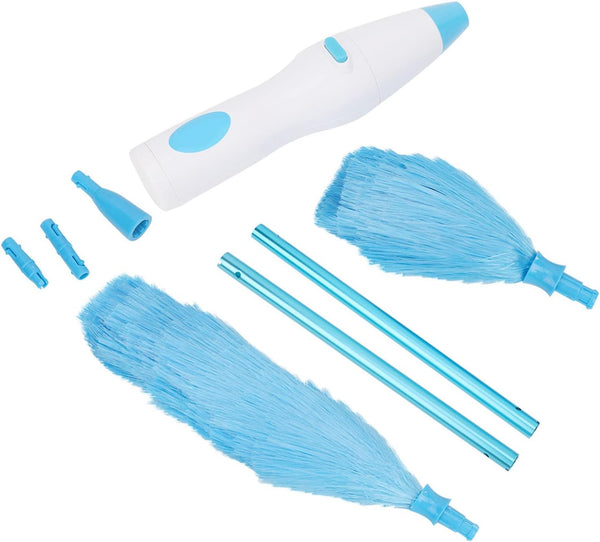 180 Bendable Electric Duster for Home Cleaning, Battery Operated Tool for Window Blinds & Furniture