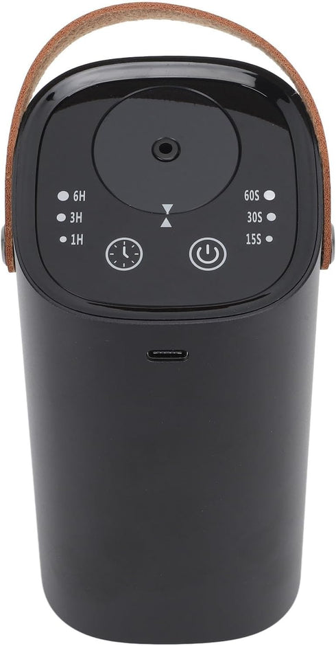Hamwesh 2000mAh Nozzle Waterless Essential Oil Diffuser, Battery Portable Dual Aromatherapy Diffuser, Rechargeable Oil