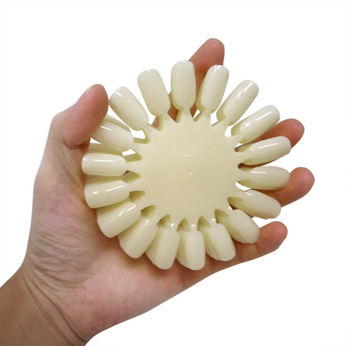 Honbay 20PCS Plastic 18 Tips False Nail Swatches Wheels for Nail Art Color Polish Display