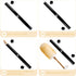 Lambs Wool Duster with Solid Bamboo Handle,Leather Hang Strap,18.9 inch Long,Natural Feather Duster for Cleaning Ceiling Fans,Window Blinds,Computer Screens,Bookshelves etc