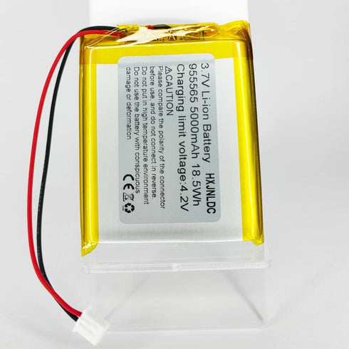 HXJNLDC 3.7V 5000mAh 955565 3.7-5V 2-Wire DC li-ion Lithium Ion Polymer Battery Replacement for DIY Electronic Products