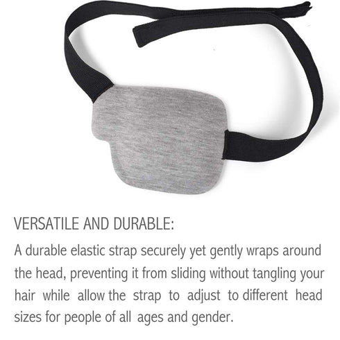 3D Eye Patch, Gray (Right Eye)