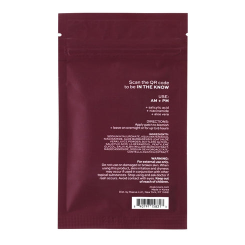 Microneedle Blemish Pimple Patches with Aloe Vera - Blemish Spot Treatment - Reduces Appearance of Blemishes + Dark Spots - Soothes + Heals Skin - Oil-Free for All Skin Types - 6 Count Packet