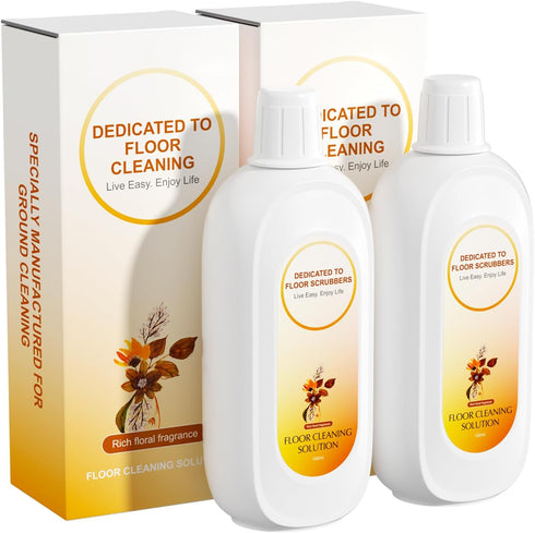 Floral Fragrance Floor Cleaning Solution - Compatible with Tineco, Deep Cleans Multiple Hard Floors (2 bottles)