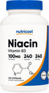 Nutricost Niacin (Vitamin B3) 100mg, 240 Capsules, Non-GMO, Gluten Free
