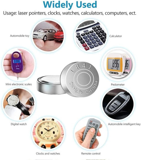 SKOANBE 20PCS LR41 384 192 AG3 SR41 1.5V Button Coin Cell Batteries