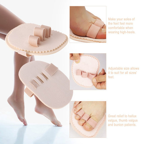 Adjustable Toe Splint & Straightener, Hammer Toe Correctors Brace with Cushion Metatarsal Pads for Claw & Crooked Toes