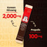 JungKwanJang Ginseng Everytime Extract Stick - Caffeine-Free Energy Supplements, Korean Red Ginseng 2000mg