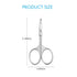 LIVINGO 3.75" Rounded Curved Nose Hair Scissors, Premium Stainless Steel for Manicure Cuticle Trimming Facial Hair