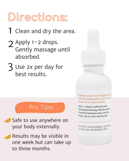 The Down Low Inner Thigh Serum - Helps Dark Spots on Bikini Area & Inner Thighs