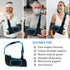 quiheat Immobilizer Elbow Arm Sling Shoulder for Men and Women, Adjustable Rotator Cuff Support Brace, Fit Left