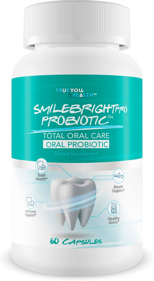 Smile Bright Pro - Total Oral Care Oral Probiotic, Gum Health Probiotics for Teeth, Oral Probiotics for Bad Breath &