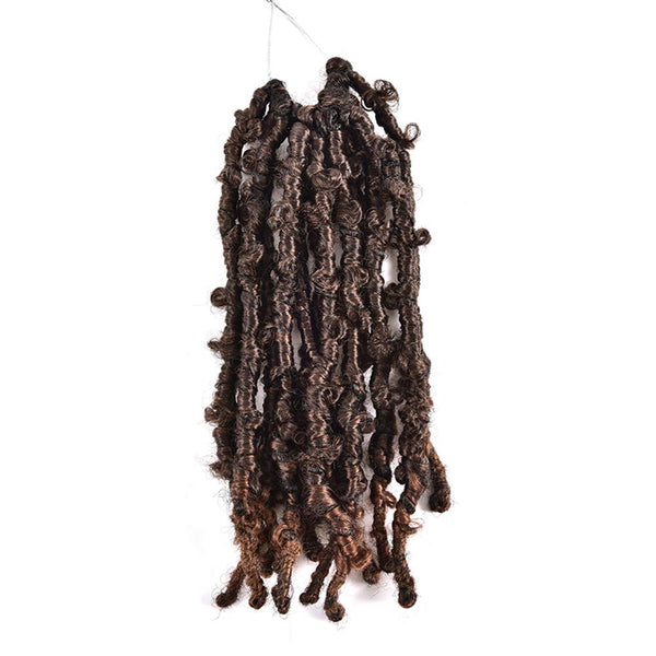 Niseyo Butterfly Locs Crochet Hair, 12 Inch, 1 Pack Pre-Looped Distressed Locs Crochet Braids (T30)