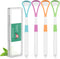 RONAVO 2 in 1 Tongue Scraper, Disposable Tongue Cleaner, BPA Free Tongue Brush, 4 Pack with Travel Case for Oral Care