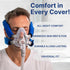 Snugell CPAP Headgear Strap Covers & Neck Pad Cushion, Ultra-Soft Fleece for Comfort & Skin Protection