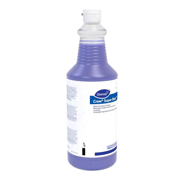 CREW 94476081 Super Blue Toilet Bowl Cleaner, 32-Ounce, Citrus Scent, Removes Rust, Scale & Stains, Ready-to-Use