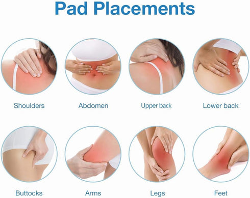 TENS Unit Muscle Stimulator, Easy@Home Electronic Pulse Massager, Pain Management Device with Backlit LCD Display, OTC