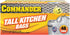 Commander 13 Gallon 0.9 MIL Lemon Tall Kitchen White Drawstring Trash Bags, Pack of 48
