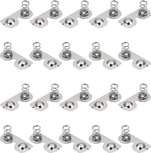 Fielect 20Pcs AA Battery Spring Plate Positive Negative Conversion Spring Contact Nickeling Plate