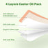 Pexihoap 30Pcs 7oz Pack Adhesive Castor Oil Patch with Organic Castor Oil Cold Pressed, Cotton Caster Oil Wrap