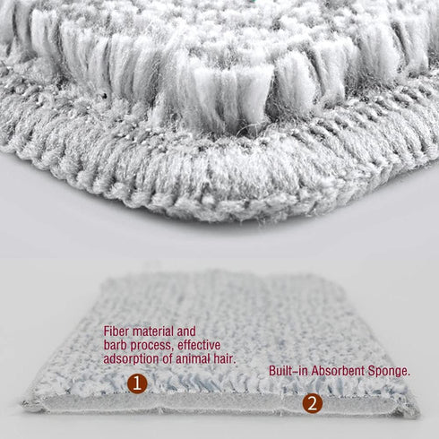 18 Inch Mop Pads Replacement, 6 Pack Washable Microfiber Mop Head Replacement