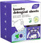 Lavender Laundry Detergent Sheets, 240 Loads - Eco-Friendly, Plant-Based, Hypoallergenic, No Plastic Jug